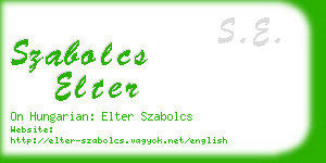 szabolcs elter business card